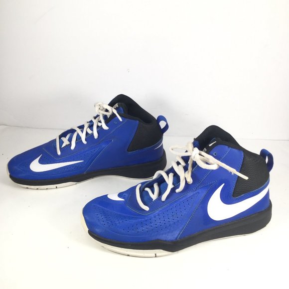 Nike Team Hustle Sneakers Blue/Black Size 7 Youth